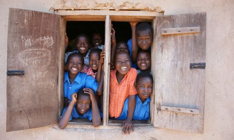 School children in Nakaseke, Uganda