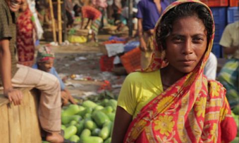 Woman at the Market in Bangladesh