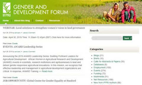 Gender and Development Forum Website