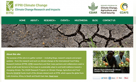 IFPRI Climate Change website