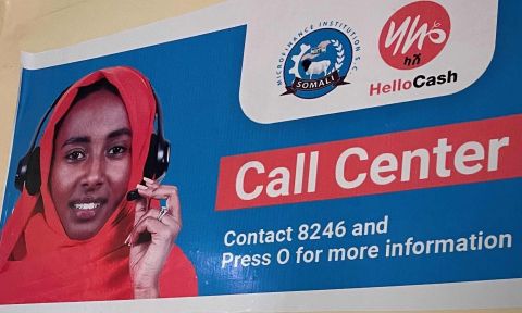A poster for HelloCash call center