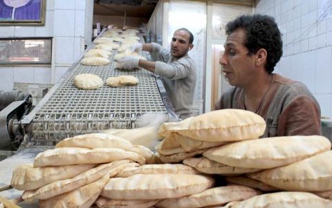 Baladi bread bakers in Egypt