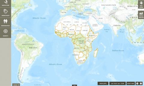 Map - Spatial Production Allocation Model by HarvestChoice