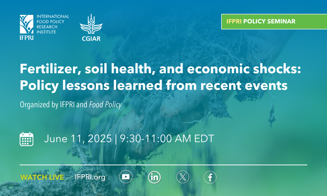 Fertilizer, soil health, and economic shocks: Policy lessons learned from recent events