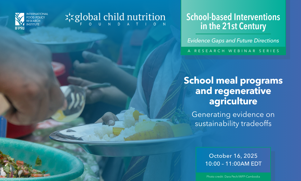 School meal programs and regenerative agriculture: Generating evidence on sustainability tradeoffs