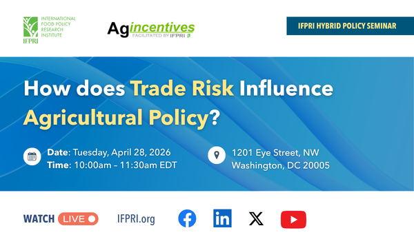 How does Trade Risk Influence Agricultural Policy?