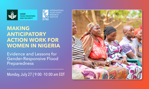 Making Anticipatory Action Work for Women in Nigeria: Evidence and Lessons for Gender-Responsive Flood Preparedness