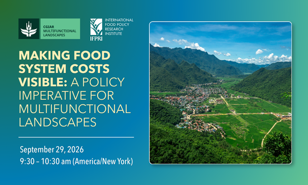 Making Food System Costs Visible: A Policy Imperative for Multifunctional Landscapes