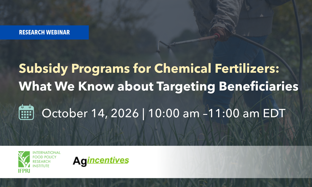 Subsidy Programs for Chemical Fertilizers: What We Know about Targeting Beneficiaries